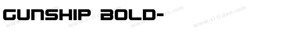 Gunship Bold字体转换